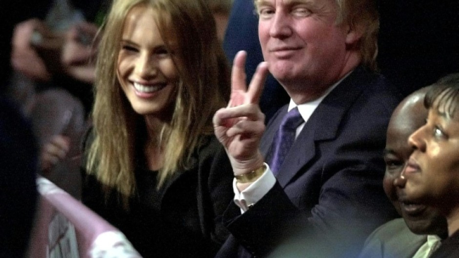 Donald Trump, shown here at a a Madison Square Garden boxing match with his then-girlfriend Melania, was once a New York party boy who mixed in the same circles as Sean Combs