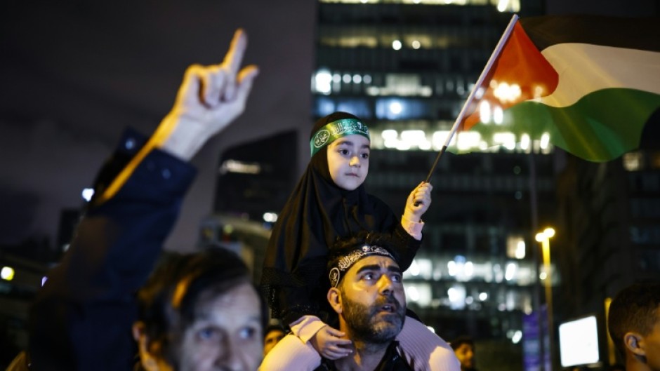 Protesters around the world held rallies on Thursday condemning Israel's interceptions and urging greater sanctions