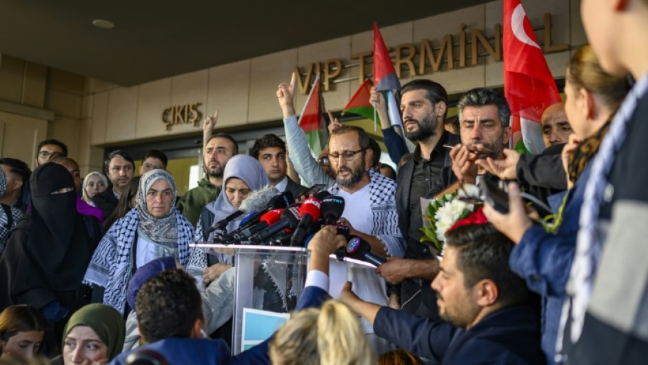 Nearly 140 Gaza flotilla activists were flown to Istanbul on Saturday, among them 36 Turkish nationals