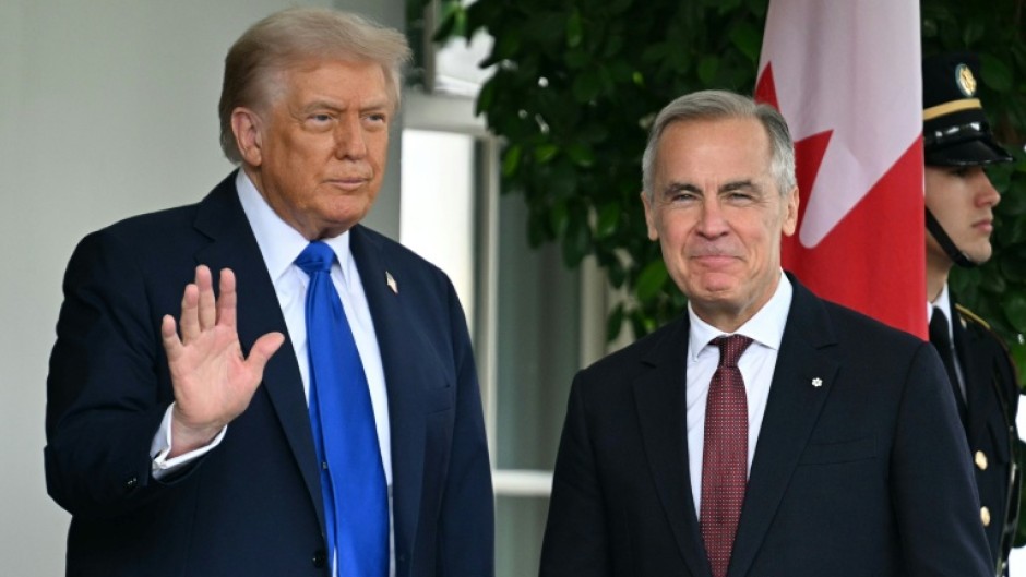 US President Donald Trump meets Canadian Prime Minister Mark Carney