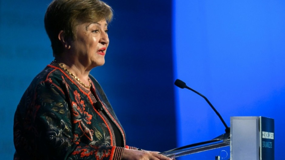 International Monetary Fund Managing Director Kristalina Georgieva, seen in September, said global economy has generally withstood multiple shocks