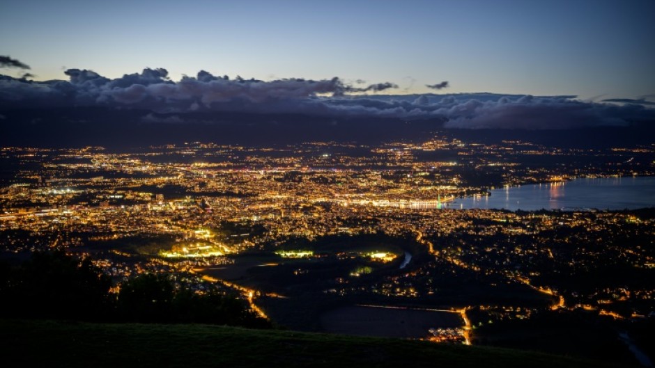 Geneva's position is geographically curious, with the Swiss city almost entirely surrounded by France