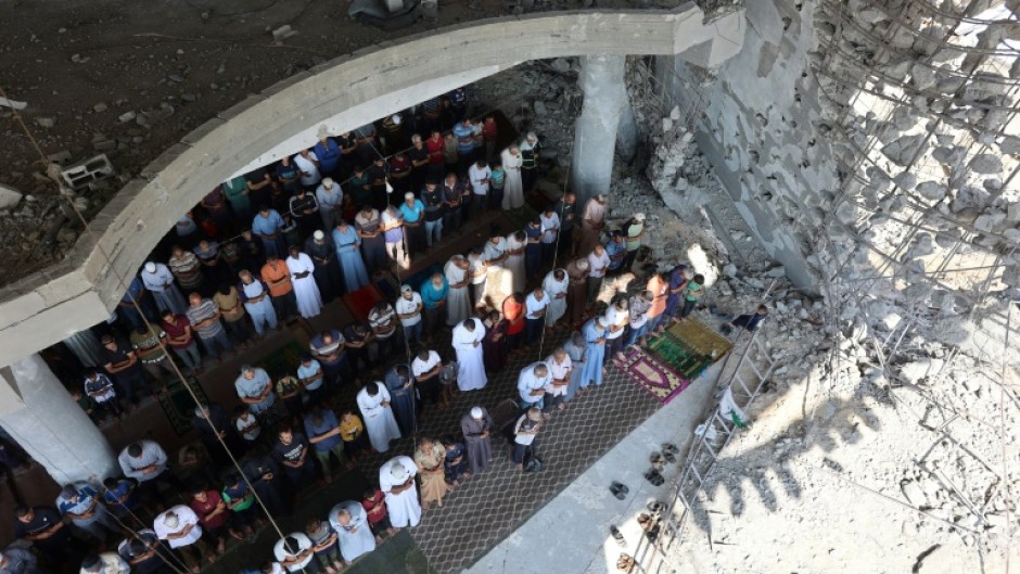 Palestinian Muslims returned to weekly prayers this week after the ceasefire in the war between Israel and Hamas but many of their mosques have been damaged or destroyed