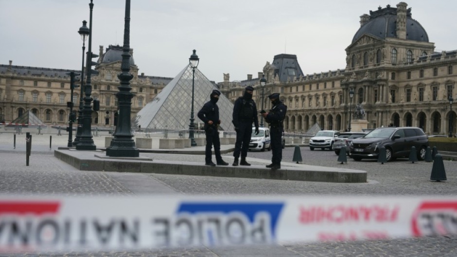 The Louvre in central Paris was shut on Sunday and Monday after the robbery