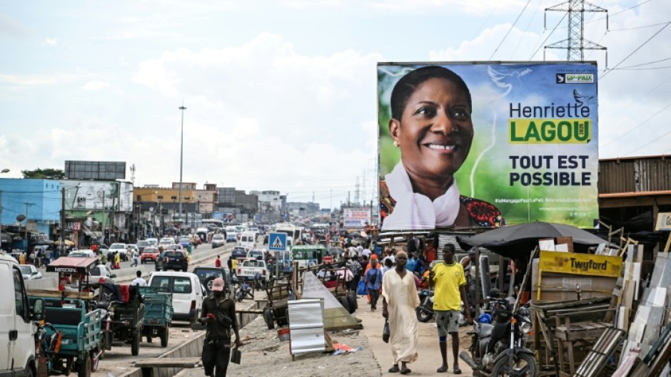 Henriette Lagou represents GP-Peace, a coalition of small parties that describes itself as 'moderate' and campaigns on peace and social justice