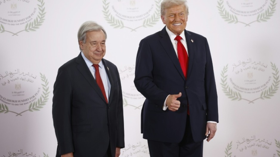 UN chief Antonio Guterres and US President Donald Trump are on opposite sides of the global climate debate