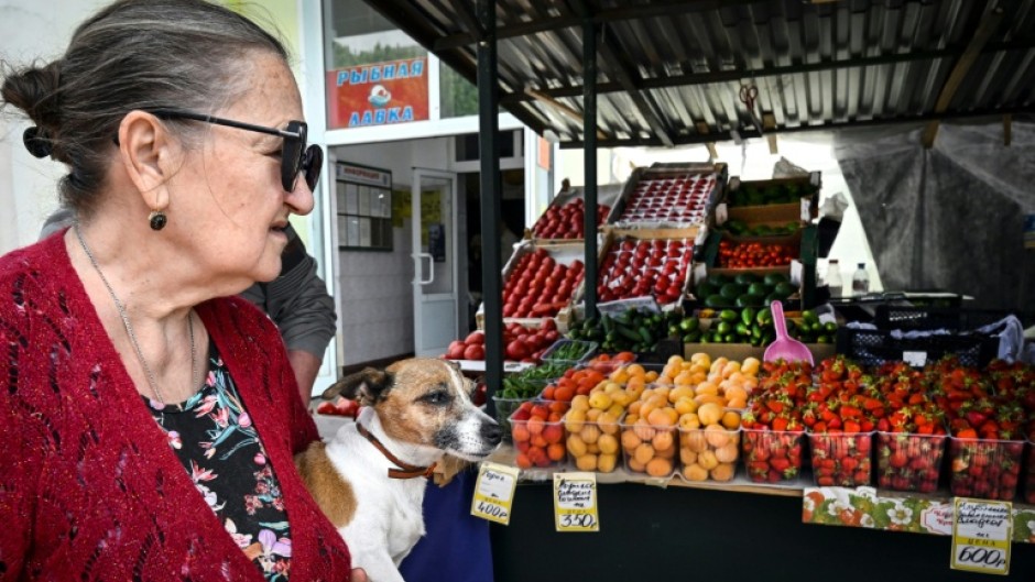 Russians have grappled with inflation that stood at over eight percent in October, double the central bank's target