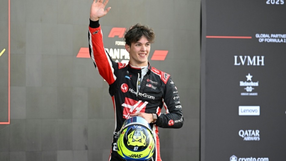 Haas British driver Oliver Bearman celebrated a fourth-place finish at the Mexico City Formula One Grand Prix