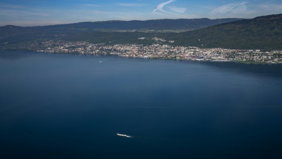 Neuchatel is at the foot of the Jura mountains in northwestern Switzerland