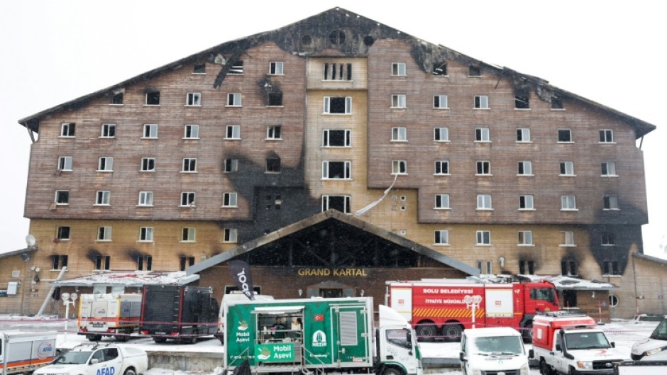 Fire swept through the Grand Kartal Hotel in the northern mountain resort of Kartalkaya on January 21, killing 78 people and injuring 137