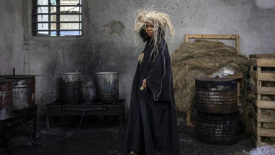 Abasiekeme Ukanireh, founder of Nigerian brand of Eki Kere, is known for incorporating raffia into her designs