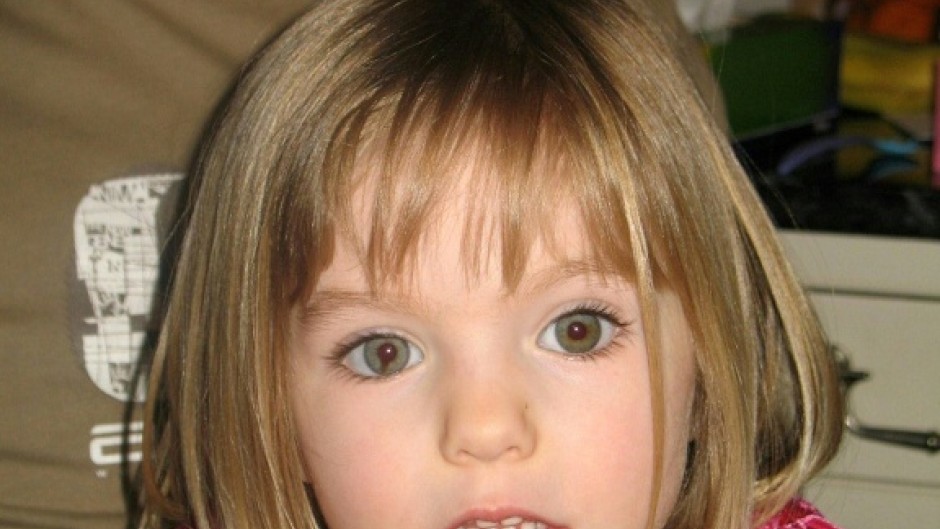 Madeleine McCann who disappeared in Praia da Luz, Portugal on May 3, 2007
