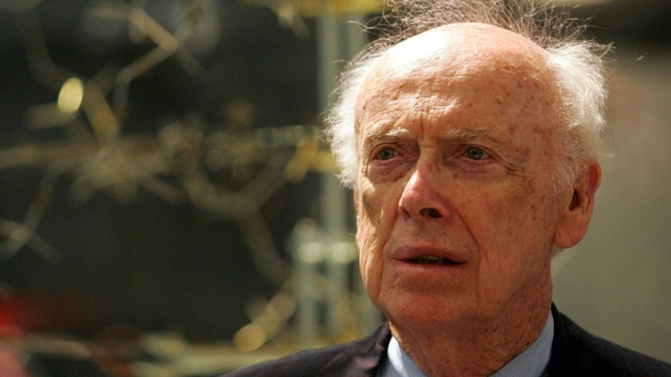 James Watson speaks during a press conference at the Science museum in London, 20 May 2005