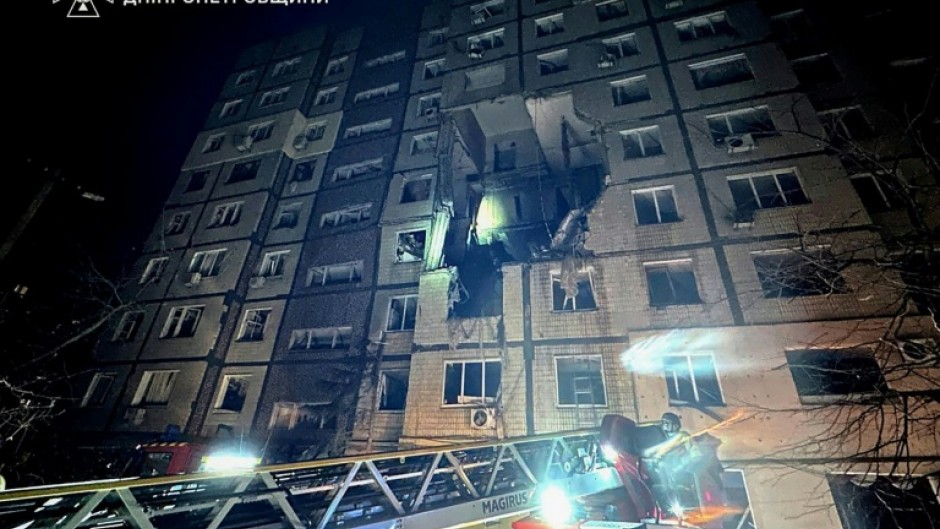 A Russian attack hit Ukraine, killing two people