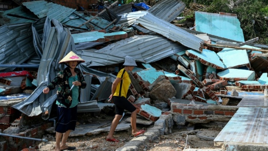 At least five more people were killed as Typhoon Kalmaegi churned across Vietnam