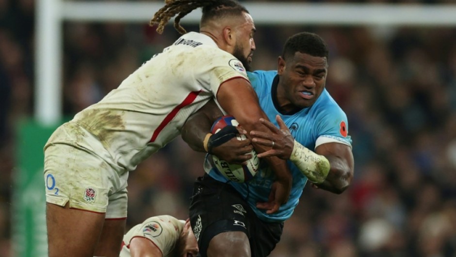 Josua Tuisova (R) is with his third French club after spells with Toulon, Lyon and now Racing 92