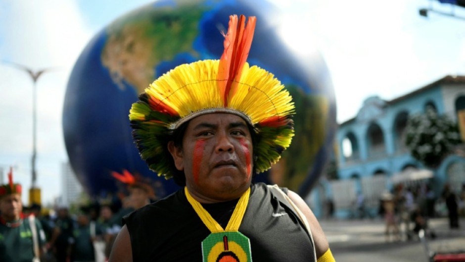 The demonstration stopped a few blocks from the COP30 venue