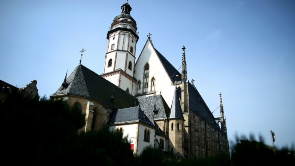 Johann Sebastian Bach is buried at the St Thomas Church in Leipzig, where he worked as a cantor for 27 years
