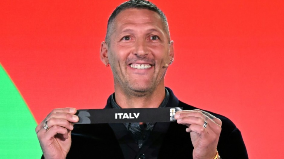Marco Materazzi, a World Cup winner with Italy in 2006, took part in the draw for the 2026 playoffs