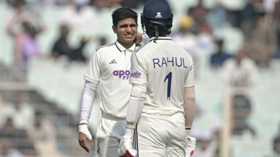 India's captain Shubman Gill (L) hurt his neck in the first South Africa Test