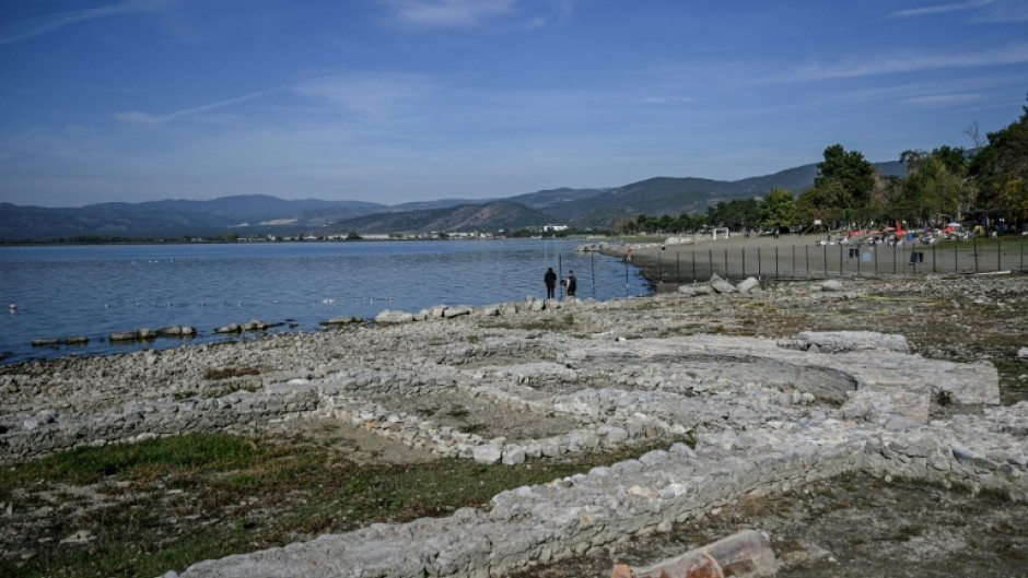 The ancient basilica, which now stands on the shore of Lake Iznik, has three naves and covers an area of 800 square metres (yards)
