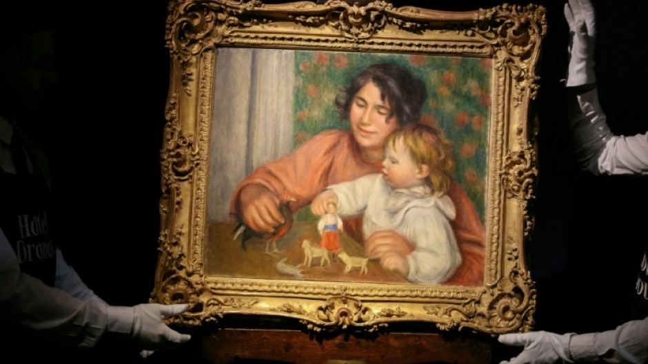 The painting as presented by the Drouot auction house last month