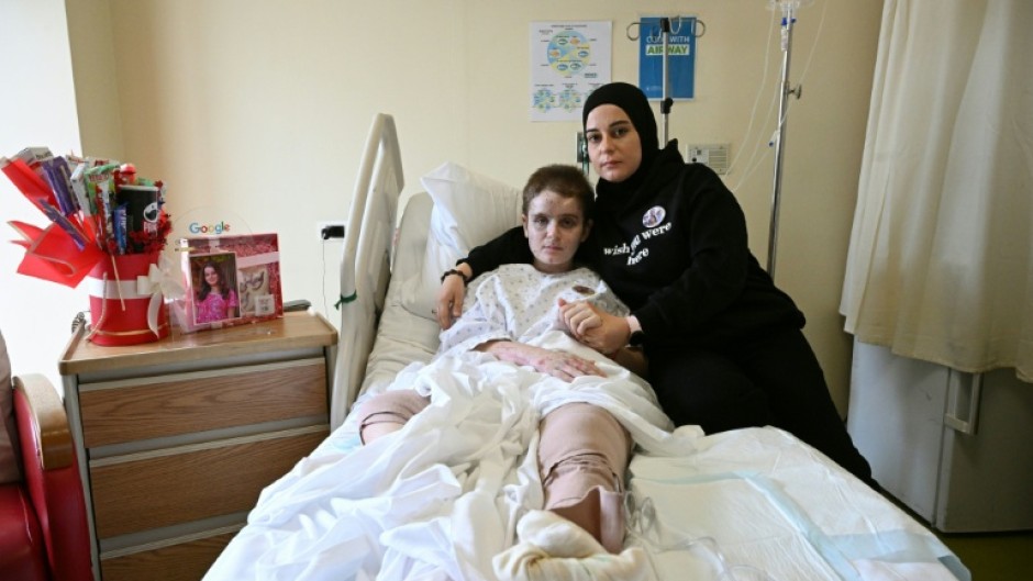 Amani Bazzi and her daughter Aseel survived an Israeli strike in south Lebanon that killed four members of their family