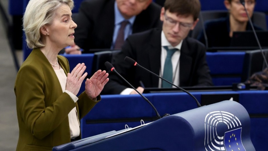 'Europe will stand with Ukraine and support Ukraine every step of the way,' said von der Leyen