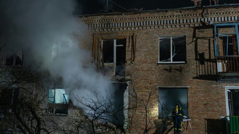 Kyiv came under a drawn-out nighttime attack