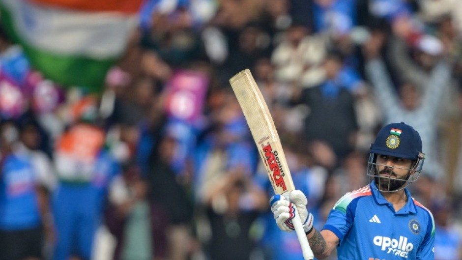 Star batsman Virat Kohli scored an attacking 135 as India reached 349-8 in the first one-day international against South Africa in Ranchi