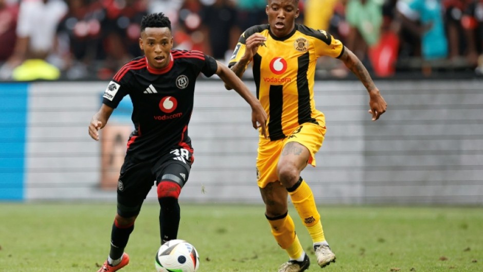 A goal from Relebohile Mofokeng (L) won the South African League Cup for Orlando Pirates.