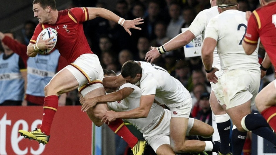 Wales are a long way off the side including George North (L) that beat England to send the hosts packing in the 2015 Rugby World Cup