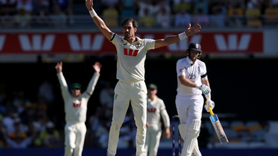 Australia’s Mitchell Starc at the Gabba on Thursday