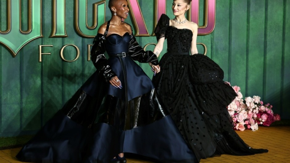 Cynthia Erivo (L) and Ariana Grande (R) are expected to earn Golden Globe nominations for their star turns in 'Wicked: For Good'