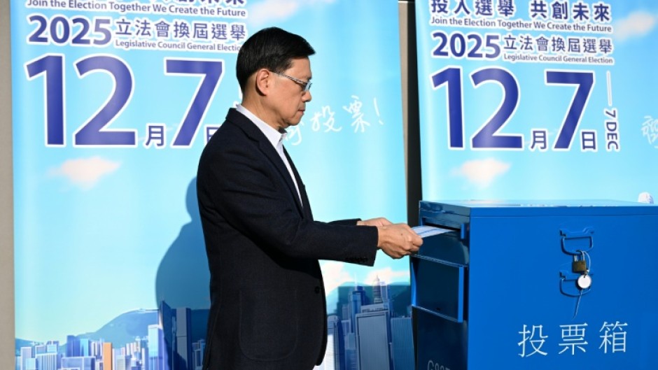 Hong Kong leader John Lee urged the public to head to the polls