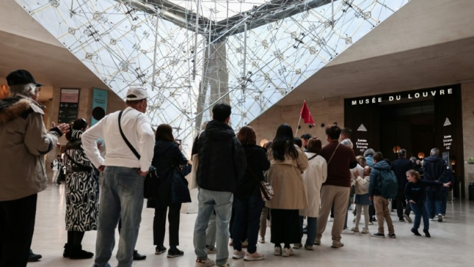Queues are commonplace at the Louvre