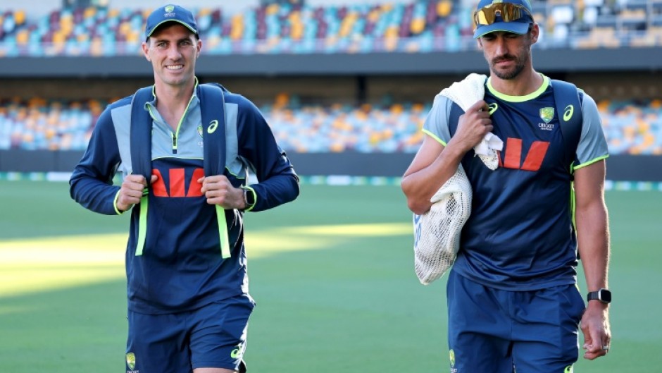 A fit-again Pat Cummins (L) is set to lead Australia's attack in the third Test against England with Mitchell Starc (R)