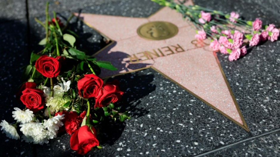 Fans have laid flowers on Rob Reiner's star on the Hollywood Walk of Fame