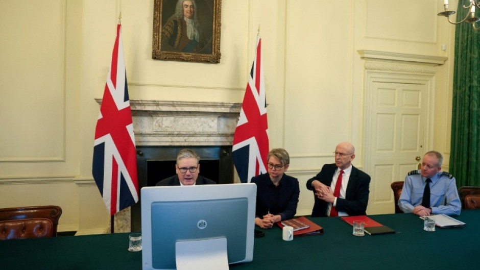 Chief of the Defence Staff Richard Knighton (R) took up his role in September