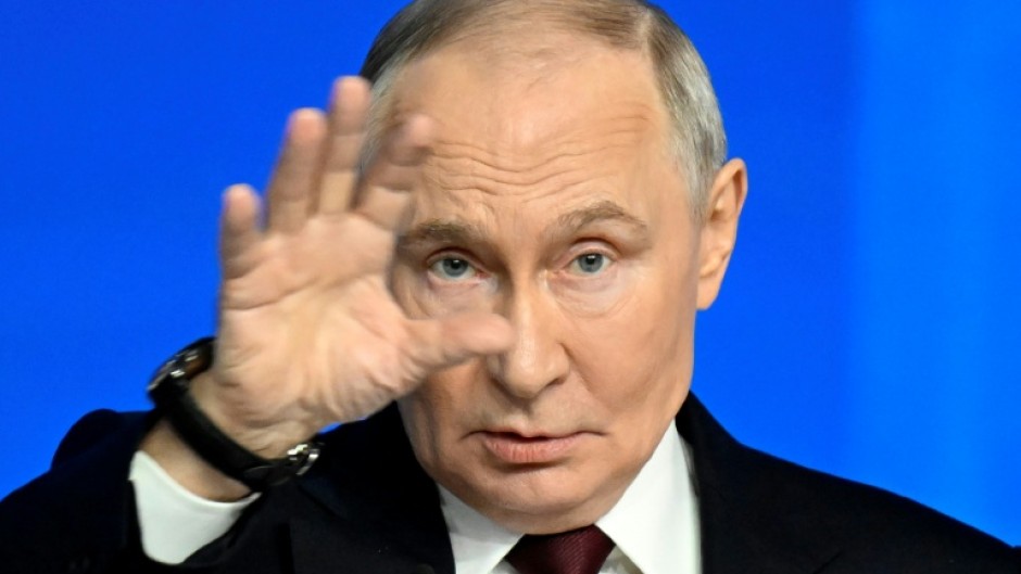 Putin told Russians that Moscow was intent on pressing on in Ukraine