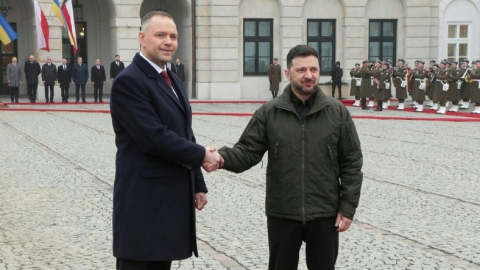 Polish President Nawrocki meets with Ukraine's Zelensky in Warsaw