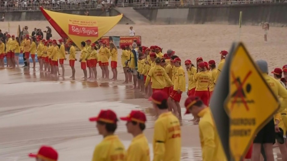 Sydney beach lifeguards have been praised for their courage during the attack