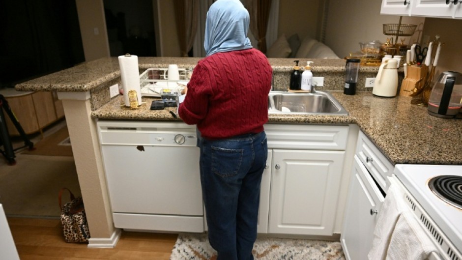 Afghan immigrant Maryam, a pseudonym used to protect her identity, works for a nonprofit group that connects low-income people in southern California with housing and medical services