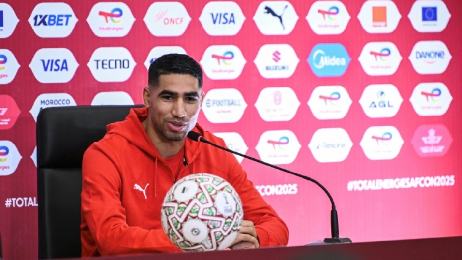 Morocco's Achraf Hakimi, the African player of the year, has not played since coming off with a left ankle injury in a Champions League game for club side Paris Saint-Germain