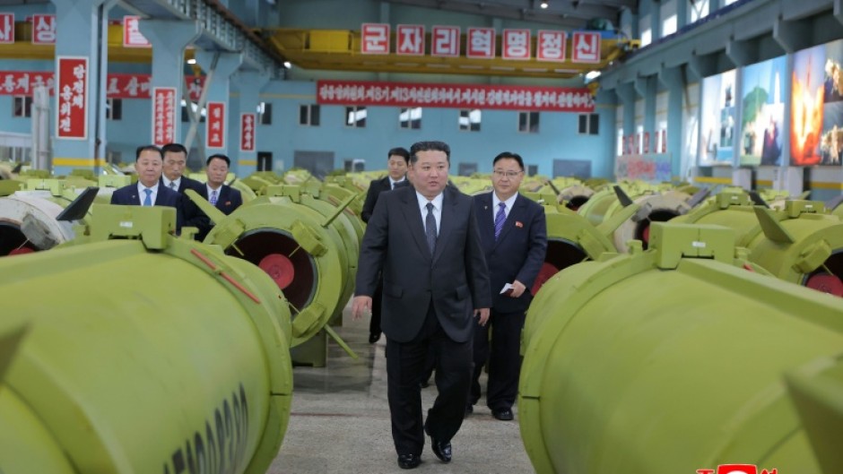 In a visit to munitions factories accompanied by top officials, the state-run Korean Central News Agency (KCNA) said Kim ordered the factories to prepare for a busy year ahead