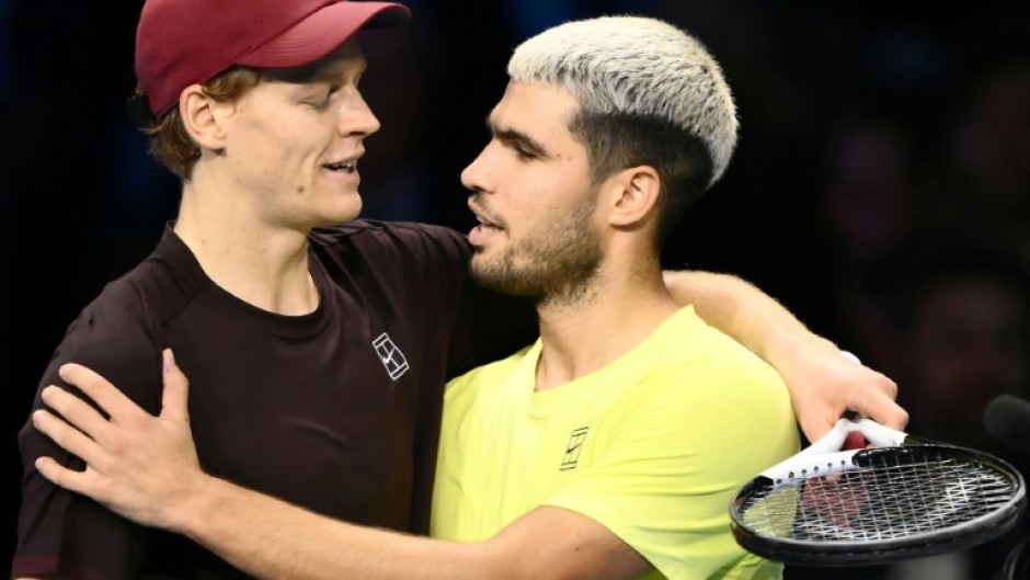 Italy's Jannik Sinner (L) and Spain's Carlos Alcaraz (R) are set to dominate tennis again in 2026