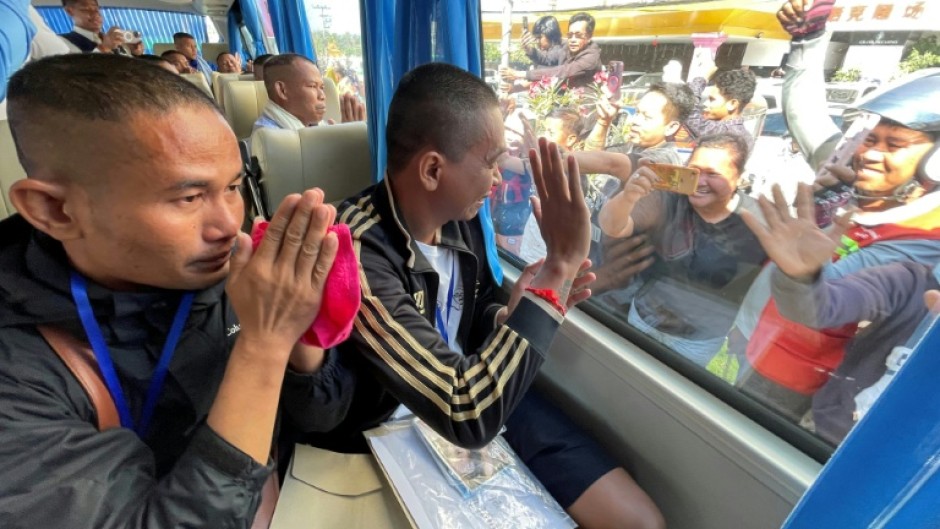 The 18 Cambodian soliders had been held by Thailand since late July after a previous round of border fighting