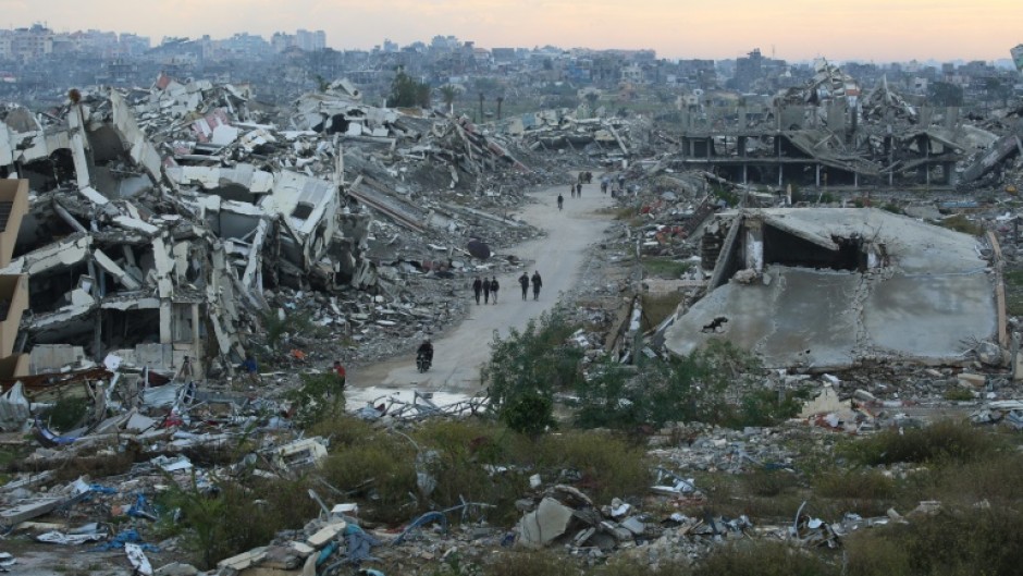 Much of the Gaza Strip has been left in total ruin by the war