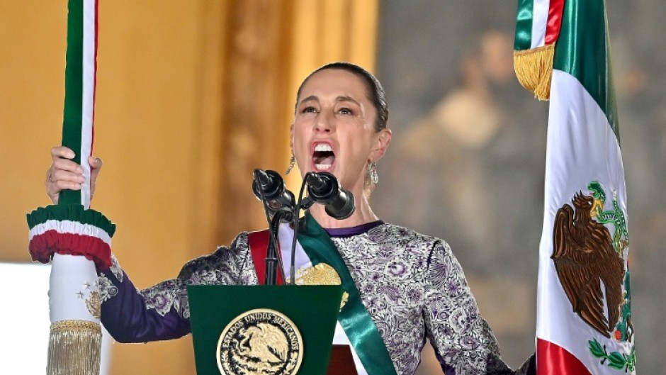 Mexico's President Claudia Sheinbaum was the first woman to give the traditional Cry of Independence