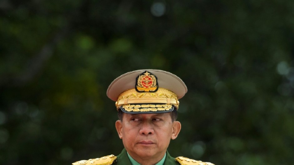 Min Aung Hlaing was serving as military chief at the time of the Rohingya crackdown